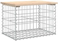 vidaXL Gartenbank aus Gabionen 63x44x42 cm Massivholz Kiefer