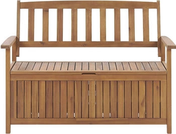 Beliani Heller Holzfarbton 60x120x91