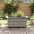 vidaXL Gartenbank mit Kissen 116x46x57 cm Poly Rattan Grau (363418)