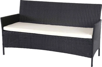 MCW 3-Sitzer Poly-Rattan Hamar Anthrazit/Creme
