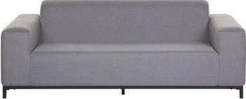 Beliani Gartensofa 84x186x68cm Grau Schwarz