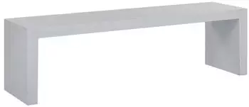 Beliani Gartenbank 40x150x45cm Weiss