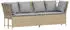 vidaXL Gartensofa mit Kissen Poly Rattan Beige (4104126)