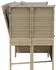 vidaXL Gartensofa mit Kissen Poly Rattan Beige (4104126)