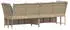 vidaXL Gartensofa mit Kissen Poly Rattan Beige (4104126)