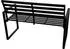 DEGAMO Gartenbank 2-sitzer Aluminium schwarz