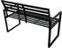 DEGAMO Gartenbank 2-sitzer Aluminium schwarz