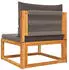 vidaXL 11-tlg. Gartensofa-Set mit Kissen Holz Akazie & Seil (3278837)