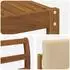 vidaXL Outdoor-Sofagarnitur 9-tlg. Akazienholz Natur/Beige (3366186)