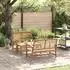 vidaXL Garten-Sofa-Set 3-tlg., Teak-Massivholz (3356855)
