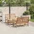 vidaXL Garten-Sofa-Set 3-tlg., Teak-Massivholz (3356855)
