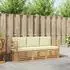 vidaXL Gartenlounge-Set Massivholz Akazie, 3-tlg (3391295)