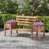 Outsunny Gartenbank mit 2 Blumenkästen und Entwässerungslöchern