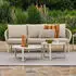 Applebee Pine Key 3-Sitzer Gartenloungesofa Aluminium/Polyrattan, Oyster (72000648)