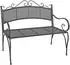 Dema Provence Gartenbank Metall, Grau Antik, 110x55x93cm, bis 230kg (94104)