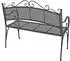 Dema Provence Gartenbank Metall, Grau Antik, 110x55x93cm, bis 230kg (94104)