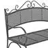 Dema Provence Gartenbank Metall, Grau Antik, 110x55x93cm, bis 230kg (94104)