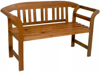 Spetebo San Jose Gartenbank 2-Sitzer Eukalyptus Massivholz 130x82x45cm