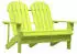 vidaXL Adirondack Gartenbank 2-Sitzer Massivholz Tanne Grün (8720286240878)