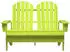 vidaXL Adirondack Gartenbank 2-Sitzer Massivholz Tanne Grün (8720286240878)