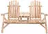 Bellavista Timber Gartenbank 2-Sitzer Tannenholz FSC 100% mit integriertem Tisch