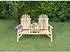Bellavista Timber Gartenbank 2-Sitzer Tannenholz FSC 100% mit integriertem Tisch