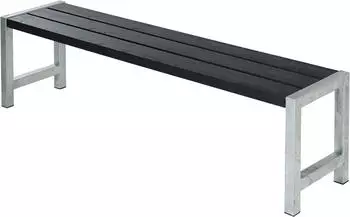 Plus A/S Plankenbank Holz/Stahl schwarz 176cm (26495043-0)