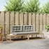 vidaXL Outdoor-Sofagarnitur Polyester Weiß 230,5x83x73cm