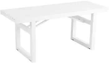 Brafab Vevi Gartenbank Aluminium Weiß 105cm