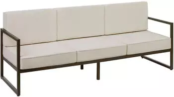 TecTake Garten-Loungesofa Comosa 210x78x85 cm beige