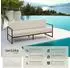 TecTake Garten-Loungesofa Comosa 210x78x85 cm beige