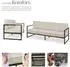 TecTake Garten-Loungesofa Comosa 210x78x85 cm beige