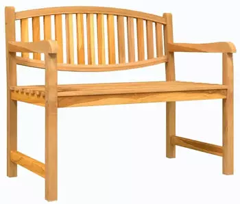 vidaXL Gartenbank 114x59x87cm Teak Massivholz (364408)