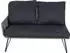 Siena Garden Kansas Loungebank Armlehne rechts grau