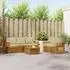 vidaXL Sofagarnitur 6-tlg. Massivholz Akazie Natur/Beige (3374363)