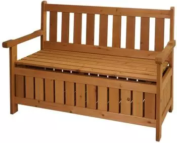 Proregal Gartenbank Mit Stauraum 85x114x58cm Tanne Braun