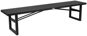 Brafab Vevi Bank 200cm Aluminium, Schwarz