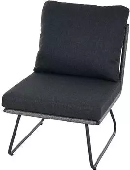 Siena Garden Kansas Lounge Mittelsofa Aluminium/Geflecht grau (T59867)