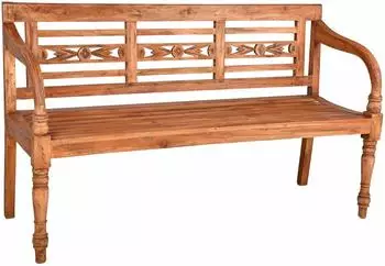 Deluke Tomas 3-Sitzer 150cm Mahagoni Hellbraun
