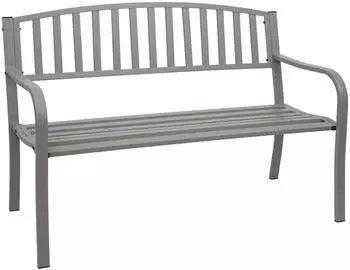 Proregal Gartenbank 87x128x58cm Grau