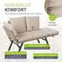 Juskys Multifunktionsbank Calvia creme/sand