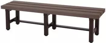 Proregal Alu Gartenbank 40x150x34cm Braun