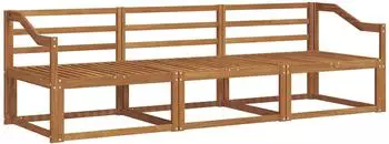 vidaXL Garten-Sofaset 3-tlg. aus massivem Akazienholz