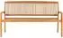 vidaXL Stapelbare Gartenbank mit Auflage 159cm Massivholz Teak (3063320)