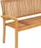 vidaXL Stapelbare Gartenbank mit Auflage 159cm Massivholz Teak (3063320)