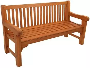 DEGAMO Coventry Gartenbank 3-Sitzer, Eukalyptus ge&ouml;lt (25637)