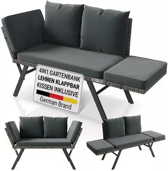 Juskys Multifunktionsbank Calvia grau