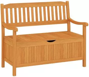 Costway Gartenbank Holz mit Stauraum 2-Sitzer 360kg (HW63890)