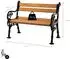 Proregal Curacao 2-Sitzer 85x115x60cm Holzoptik
