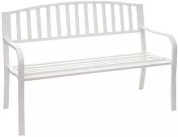 Proregal Gartenbank 87x128x58cm wei&szlig;